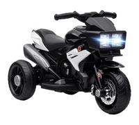 HOMCOM Moto Elettrica per Bambini 3-5 Anni 6V 3 Ruote, 86x42x52cm, Nero