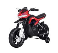 HOMCOM Moto Elettrica per Bambini 6V con Rotelle 105x52.3x62.3 cm Rosso