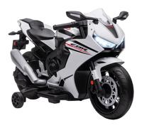 HOMCOM Moto Elettrica per Bambini con Licenza HONDA 6V Bianco