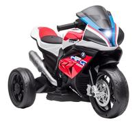 HOMCOM Moto per Bambini 18-60 Mesi Modello BMW HP4 con Fari, Musica e Pedali, in PP e Metallo, 82.5x42x54 cm, Rosso
