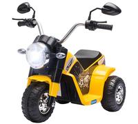 Homcom Motocicletta elettrica per bambini con triciclo a 3 ruote con batteria da 6 V per bambini 18-36 mesi con clacson faro 72X57X56 cm