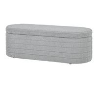 HOMCOM Panca Contenitore Fondo Letto in Tessuto Teddy 116x41x40.5cm