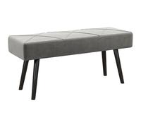 HOMCOM Panca Fondo Letto con Imbottitura, 100x36x45 cm, Grigio e Nero