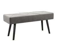 HOMCOM Panca Imbottita Fondoletto in Velluto e Acciaio 100x36x45 cm Verde e Nero
