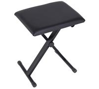 HOMCOM Panca per Imbottita Pianoforte, Nero, 39x29x47cm