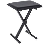 HOMCOM Panca per Pianoforte Imbottita Altezza Regolabile Nero 39x29x47cm