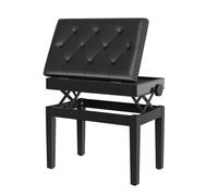 Homcom Panca per pianoforte Sgabello per pianoforte con altezza dello spazio di archiviazione