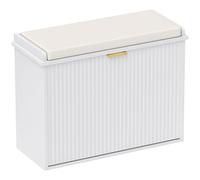 HOMCOM Panca per scarpe con cuscino imbottito e cassetto ribaltabile, scarpiera che può contenere fino a 120 kg per corridoio, ingresso e portico, 62x26x47,5 cm, bianco