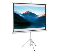 HOMCOM Pantalla de Proiettore 84 Pulgadas Plegable 4:3 con Altezza Regolabile