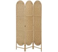 HOMCOM Paravento da Interni Pieghevole a 3 Pannelli, 120x170 cm, Color Legno