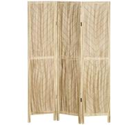 HOMCOM Paravento da Interno 3 Pannelli Pieghevole 120x170 cm Color Legno | a Spina di Pesce, Separé Divisorio Interno, in Legno
