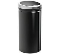 HOMCOM Pattumiera Automatica con Sensore a Infrarossi e Capacità 42L, Pattumiera Cucina in Acciaio e Plastica, Nero, 30.5x30.5x68 cm