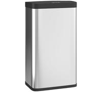 HOMCOM Pattumiera con sensore di movimento 45 L e coperchio soft-close, Argento Aosom Italy