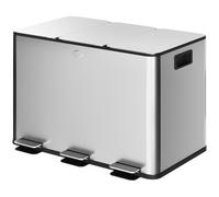 HOMCOM Pattumiera Differenziata Argento