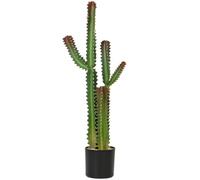 HOMCOM Pianta Artificiale da Interno 111 cm Cactus in Vaso Verde | Decorazione per Casa, Ufficio, Soggiorno, Camera da Letto
