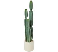 HOMCOM Pianta artificiale di cactus grande 111 cm piante artificiali in vaso, cactus come vera decorazione per soggiorno, camera da letto, ufficio, giardino