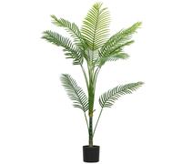 HOMCOM Pianta Finta di Palma Areca Alta 150 cm per Interni con Vaso Verde