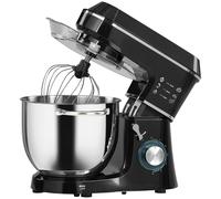 HOMCOM Planetaria 1400W 7L e 6 Velocità, Gancio Impastatore, Frusta e Sbattitore