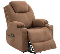 HOMCOM Poltrona Alzapersona Reclinabile con Telecomando e Tasche