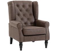 POLTRONA HOMCOM IT833-695V04BN - imbottita retrò con schienale alto, facile da montare