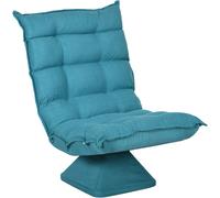 HOMCOM Poltrona da pavimento poltrona relax poltrona lounge design imbottita inclinazione schienale regolabile girevole 360°