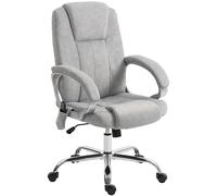SEDIA UFFICIO HOMCOM IT921-872V90GY - ergonomica regolabile con braccioli, girevole in rete