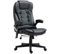 HOMCOM Poltrona Massaggiante da Ufficio ad Altezza Regolabile