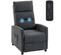 POLTRONA HOMCOM IT700-204V90CG - massaggiante reclinabile ergonomica regolabile