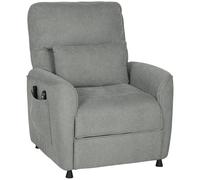 HOMCOM Poltrona Reclinabile con Massaggio e Riscaldamento in Ciniglia