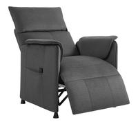 HOMCOM Poltrona Reclinabile Elettrica con Telecomando e Poggiapiedi, in Tessuto Effetto Velluto, 80x83x104 cm, Nera Aosom Italy