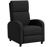 HOMCOM Poltrona relax poltrona inclinabile soggiorno poltrona relax - schienale regolabile fino a 160° poggiapiedi integrato
