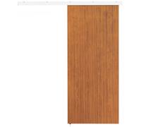 HOMCOM Porta Scorrevole Esterna Muro 90x210 cm, Binario Silenzioso in Lega di Alluminio, Kit Ferramenta, Guida, Porta da Interno in Stile Minimalista, in MDF, Impermeabile, per Cucina, Bagno, Ufficio