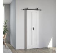 HOMCOM Porta a Libro Pieghevole con Superficie Verniciabile 70x210 cm Bianco