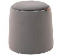 HOMCOM Pouf Contenitore in Velluto 2in1 Convertibile in Tavolino da Caffè