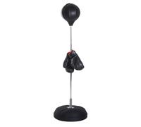 HOMCOM Punching Ball da Terra ad Altezza Regolabile con Guantoni