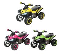 HOMCOM Quad ATV Walker per bambini di età superiore a 18 mesi con luci e supporto musicale fino a 20 kg 67,5x38x44 cm