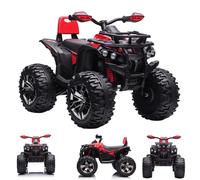 HOMCOM Quad Elettrico Bambino 4x4 Buggy 12V 8km/h LED Suono Sedile Schienale