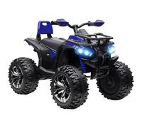 HOMCOM Quad Elettrico per Bambini 12V con Fari e Presa USB per Musica