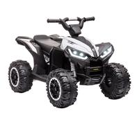 Homcom Quad elettrico per bambini 3-5 anni 12V con clacson faro a 2 motori