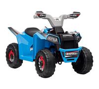 HOMCOM Quad per Bambini 18-36 Mesi in PP e Metallo, 70x41.5x48.5 cm Blu