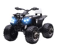 HOMCOM Quad per Bambini 3-5 Anni a 12V con Fari e Presa USB per Musica