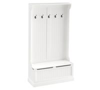 HOMCOM Rack con panca Set di ganci Foyer per mobili da corridoio