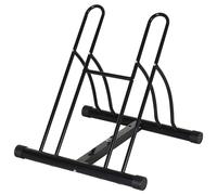 HOMCOM Rastrelliera per 2 Biciclette con Pneumatici fino 6.5 cm, Nero