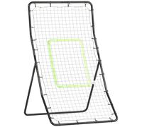 HOMCOM Rete Elastica Rimbalzo da Baseball Portatile 90x80x140cm Nero
