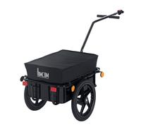 HOMCOM Rimorchio Bici Porta Oggetti in Acciaio, Copertura Impermeabile