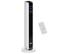 HOMCOM Riscaldatore Elettrica Ceramico 2200W con 3 Modalità, Bianco