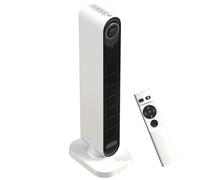 HOMCOM Riscaldatore Elettrico 2000W con Telecomando 30x22x82.5 cm Bianco