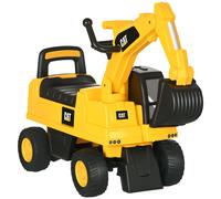 HOMCOM Ruspa Giocattolo con Licenza Caterpillar e Vano Contenitore, Escavatore G