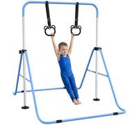 HOMCOM Sbarra Ginnastica Artistica da Casa Pieghevole per Bambini 3+, Blu