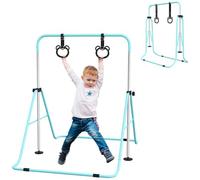 HOMCOM Sbarra Ginnastica Artistica da Casa Pieghevole per Bambini 3+, Verde